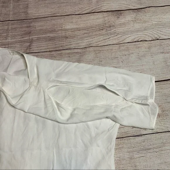 Jam’s World Vintage White Blouse with Open Shoulders Size Large - Picture 5 of 9